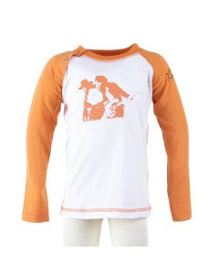 Bruce Springsteen langærmet t-shirt til baby | Orange – 100 % organisk bomuld
